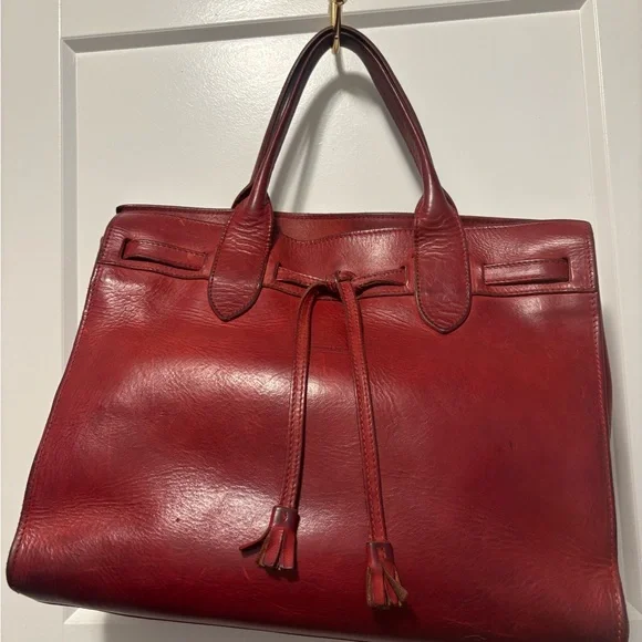 Dooney & Bourke Rich Red Leather Tote - Picture 5 of 5